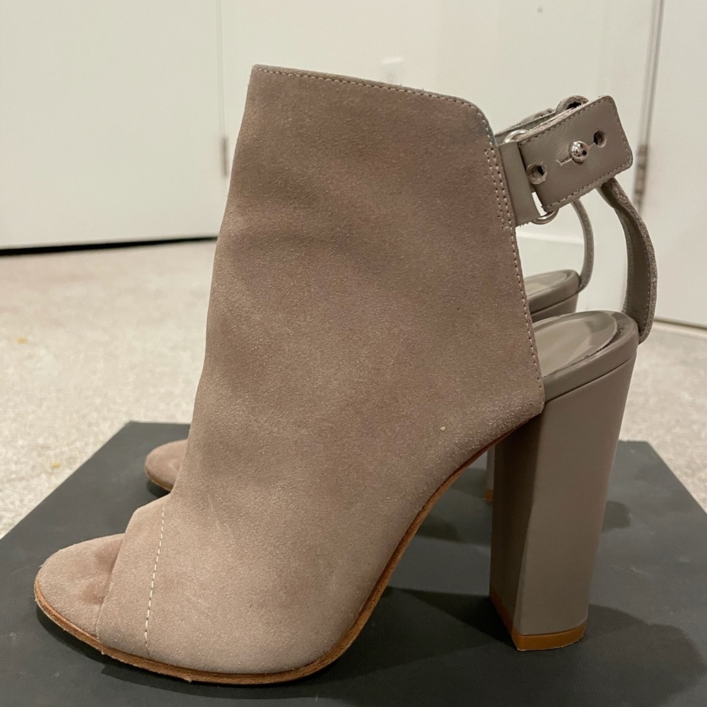 Addison Peep Toe Booties Mules/Slides Size 6 - image 3